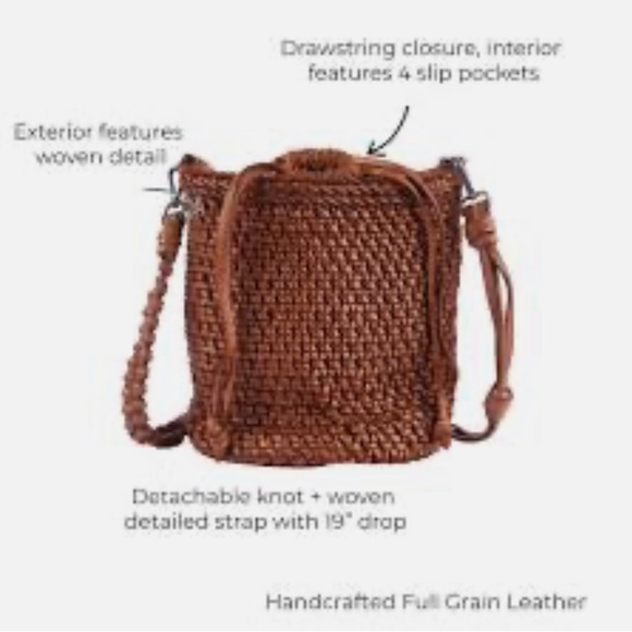 latico Bags New Latico Brown Leather Woven Cate Crossbody Poshmark